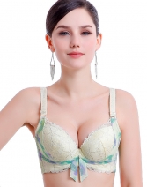 2015新款小胸性感蕾丝上薄下厚内衣胸罩 聚拢调整型品牌文胸批发