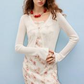 MAXRIENY碎花连衣裙外套两件套2026年春季新款蓝屿花影时尚套装